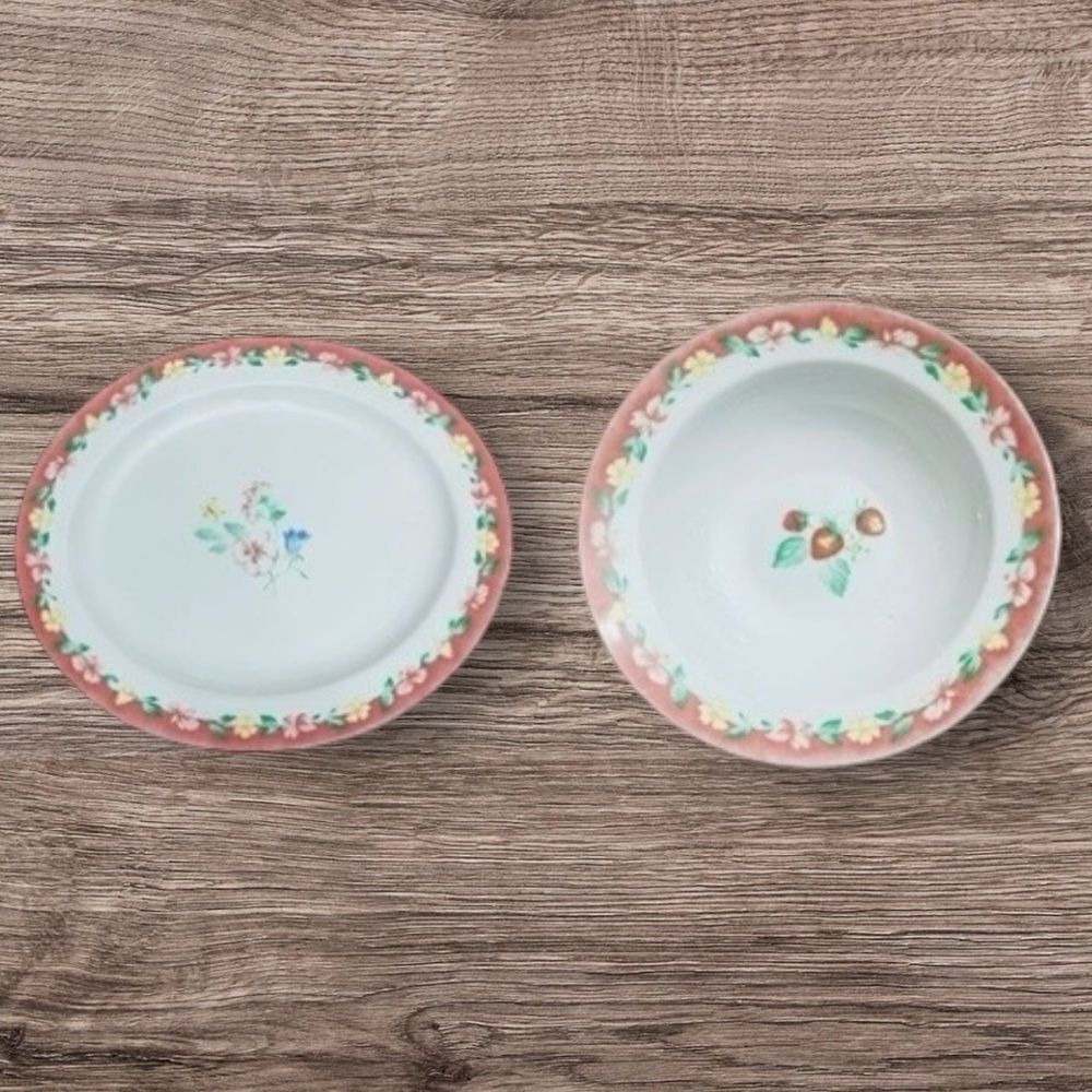Pfaltzgraff Atmosphere Grandma's Kitchen Large Oval Platter & Serving Bowl Set 2
